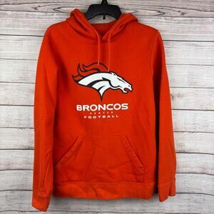 Denver Broncos Orange Pullover Hoodie